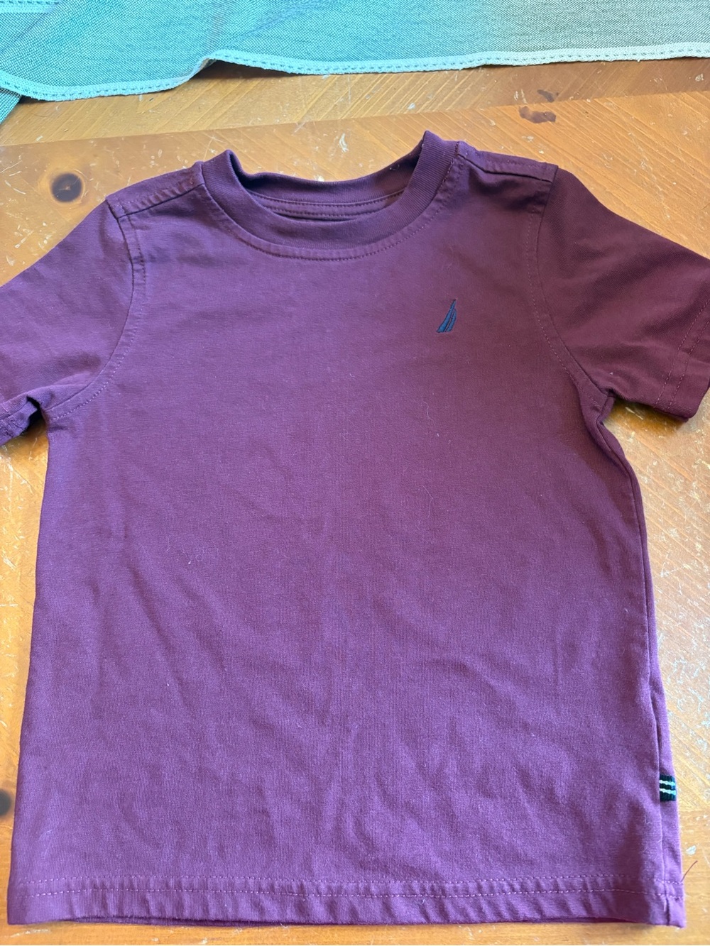 Nautica Boys' Short Sleeve Tee in Deep Burgundy